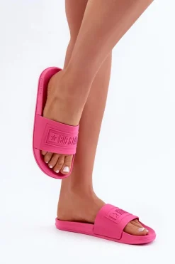 Lekkie Klapki Damskie Big Star OO274037 Fuksja