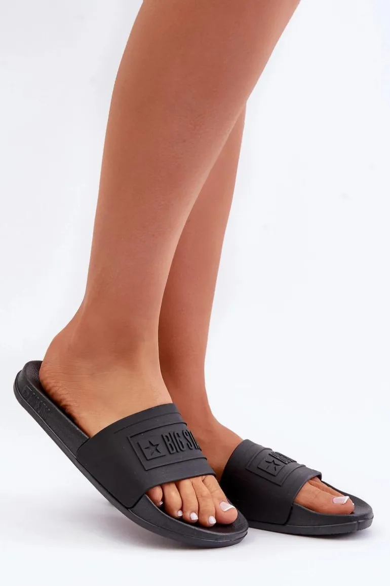 Lekkie Klapki Damskie Big Star OO274044 Czarne