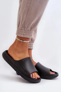 Lekkie Klapki Damskie Big Star NN274A042 Czarne