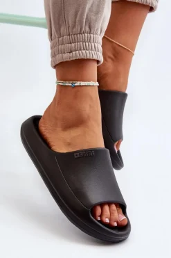 Lekkie Klapki Damskie Big Star NN274A042 Czarne