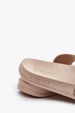 Lekkie Klapki Damskie Big Star OO274035 Beżowe