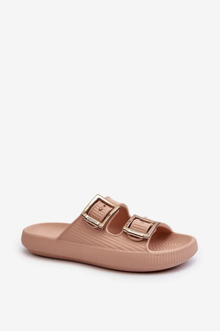 Lekkie Klapki Damskie ZAXY LL285087 Beżowe