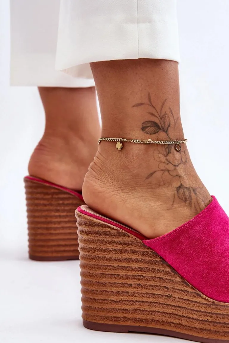 Lekkie Klapki Na Masywnej Platformie Fuksja Good Vibe