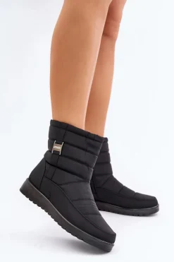 Lekkie Śniegowce Damskie Na Zamek Czarne Mezitha