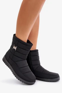 Lekkie Śniegowce Damskie Na Zamek Czarne Mezitha