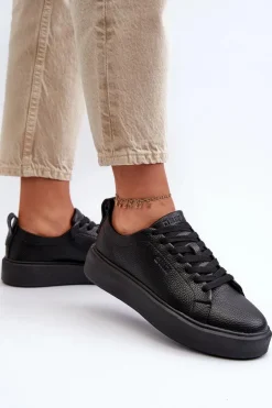 Lekkie Sneakersy Damskie Big Star NN274320 Memory Foam System Czarne