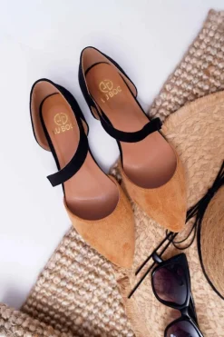 Lu Boo Baleriny W Szpic Zamsz Camel Carana