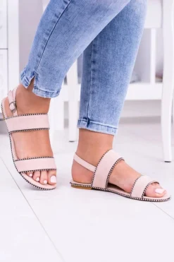 Lu Boo Damskie Różowe Sandały Dżety Noeli