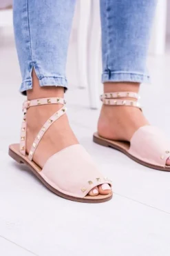 Lu Boo Różowe Stylowe Sandały Pari