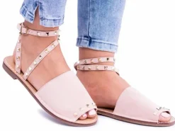 Lu Boo Różowe Stylowe Sandały Pari