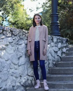 Lu Boo Różowe Zamszowe Botki Z Wycięciami Rock Girl