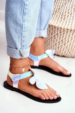 Lu Boo Sandałki Odblaskowe Japonki Na Rzepy Lottie