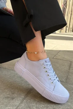 Materiałowe Trampki Damskie Big Star RR274406 Fioletowe