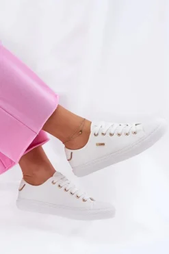 Materiałowe Trampki Damskie Big Star RR274766 Białe