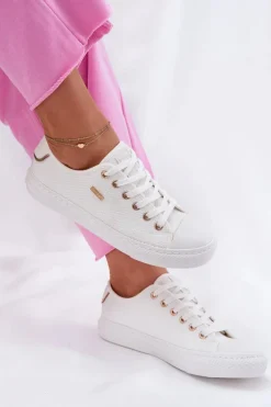 Materiałowe Trampki Damskie Big Star RR274766 Białe