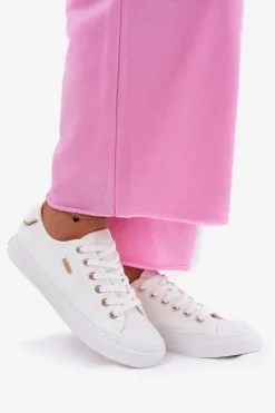 Materiałowe Trampki Damskie Big Star RR274766 Białe