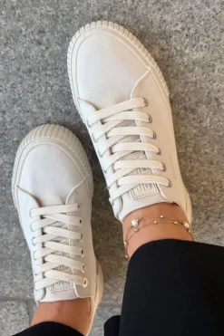 Materiałowe Trampki Damskie Big Star RR274407 Beżowe