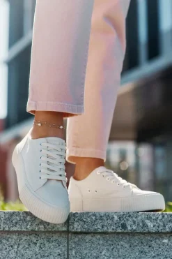 Materiałowe Trampki Damskie Big Star RR274407 Beżowe