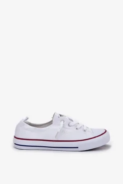 Materiałowe Trampki Damskie Lee Cooper LCW-25-02-3296L Białe