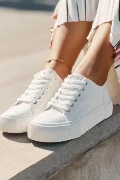 Materiałowe Trampki Damskie Big Star RR274405 Białe