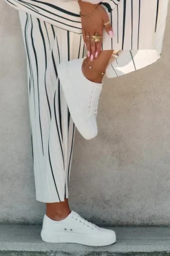 Materiałowe Trampki Damskie Big Star RR274405 Białe