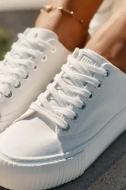 Materiałowe Trampki Damskie Big Star RR274405 Białe