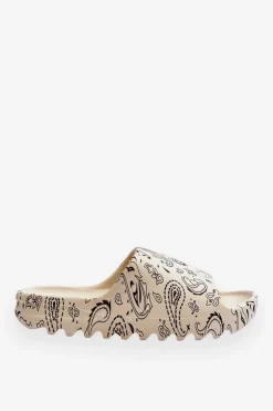 Modne Damskie Klapki Na Masywnej Platformie Beżowe Lorette