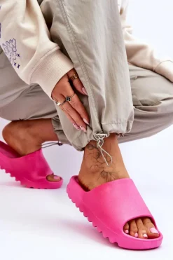Modne Klapki Na Platformie Fuksja Estella