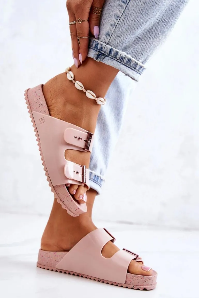 Modne Pachnące Klapki ZAXY JJ285083 Jasnoróżowe