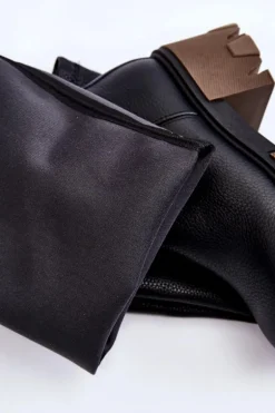 Modne Skórzane Damskie Kozaki Za Kolano Czarne Lemar Venise