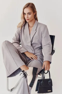 Modne Skórzane Półbuty La.Fi 210013BE-PU Beżowe