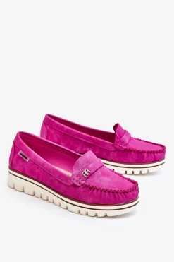 Mokasyny Damskie Na Platformie Fuksja Mirren