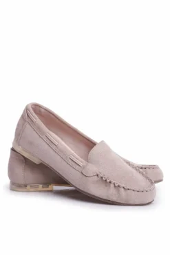 Mokasyny Damskie Sergio Leone Zamszowe Beżowe MK722