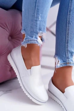 Mokasyny Damskie Sergio Leone Srebrne Magento