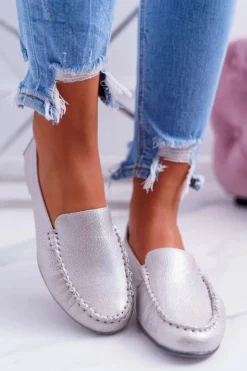 Mokasyny Damskie Sergio Leone Różowa Perła Winted