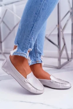 Mokasyny Damskie Sergio Leone Różowa Perła Winted