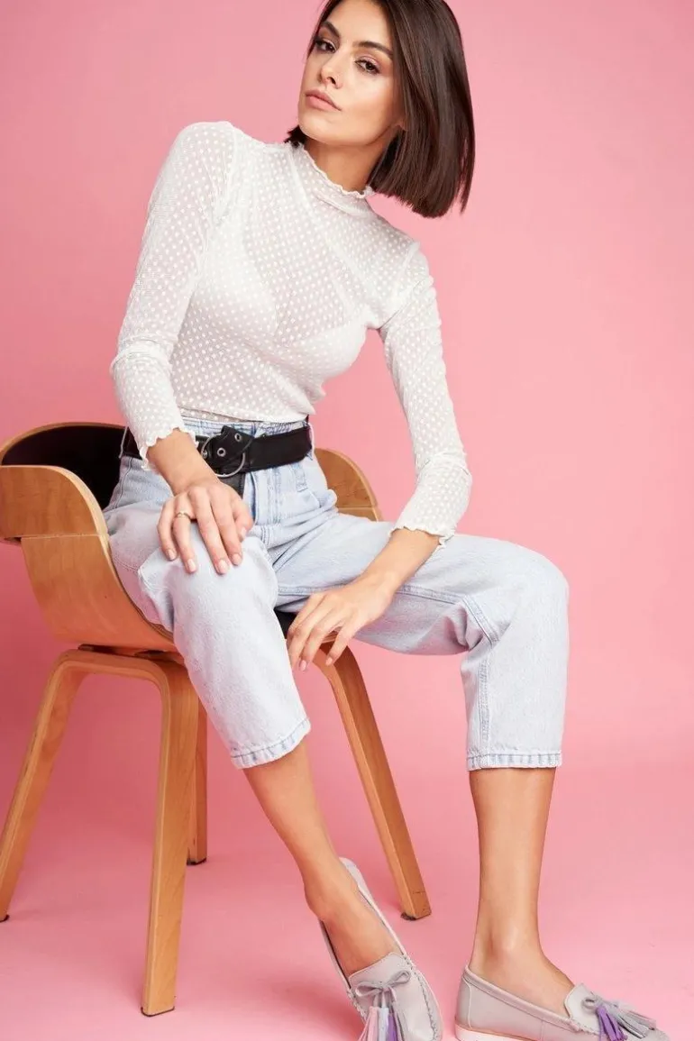 Mokasyny Damskie Skórzane Szare Bebbo