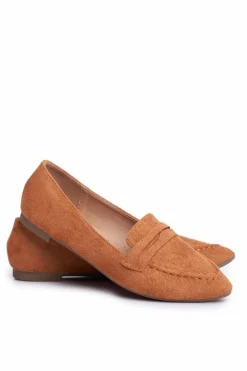 Mokasyny Damskie Zamszowe CH-1M6 Camel Laveria