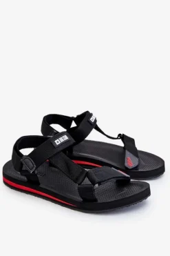 Męskie Sandały Na Rzepy Big Star DD174717 Czarne