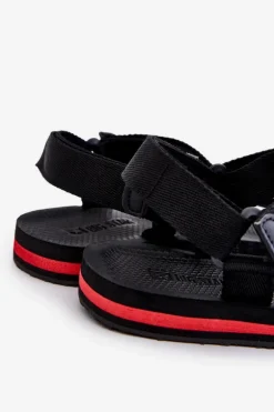 Męskie Sandały Na Rzepy Big Star DD174717 Czarne