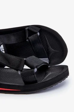 Męskie Sandały Na Rzepy Big Star DD174717 Czarne