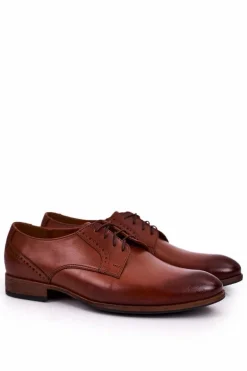 Męskie Skórzane Mokasyny Z Jasną Podeszwą BEDNAREK Jasny Brąz