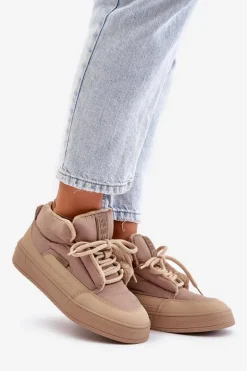 Śniegowce Damskie Big Star OO274A532 Beżowe