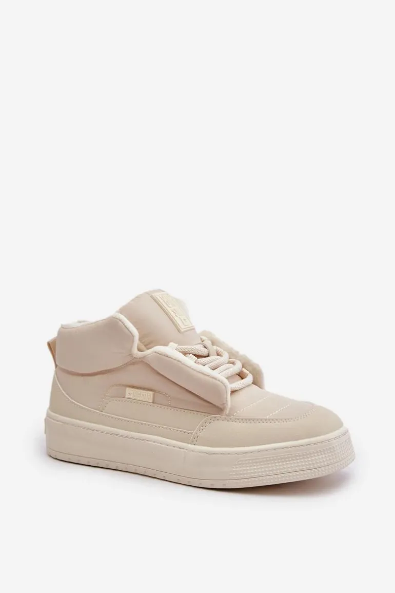 Śniegowce Damskie Big Star OO274A531 Kremowe