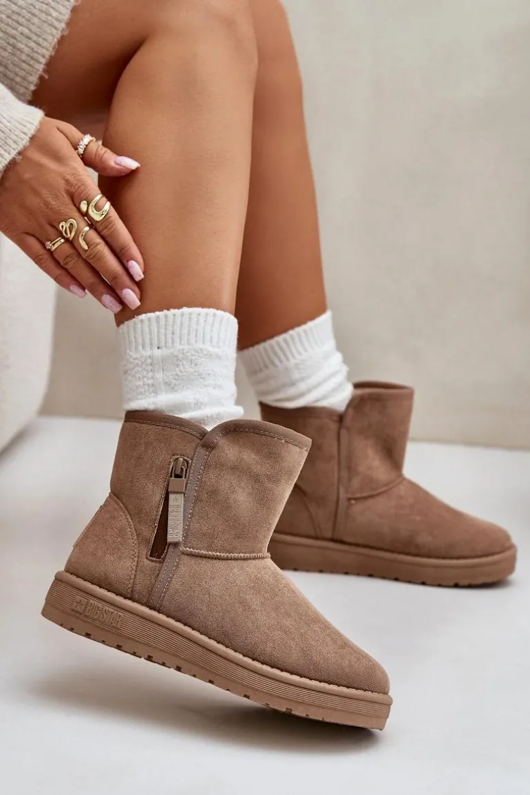 Śniegowce Damskie Big Star OO274A165 Beżowe