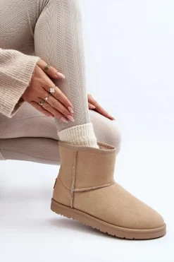 Śniegowce Damskie Cross Jeans MM2R4023C Beżowe