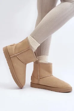 Śniegowce Damskie Cross Jeans MM2R4023C Beżowe