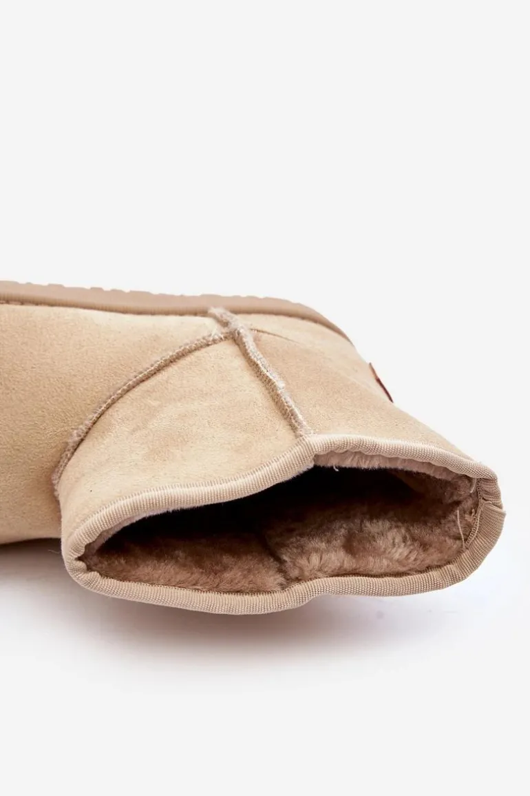 Śniegowce Damskie Cross Jeans MM2R4023C Beżowe