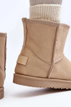 Śniegowce Damskie Cross Jeans MM2R4023C Beżowe