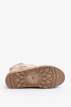 Śniegowce Damskie Cross Jeans MM2R4023C Beżowe